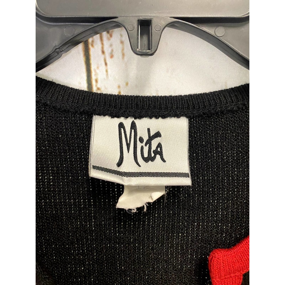Mita Red and Black Cardigan - Picture 3 of 4